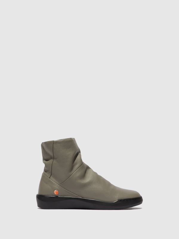 Zip Up Ankle Boots BLER550SOF Sage